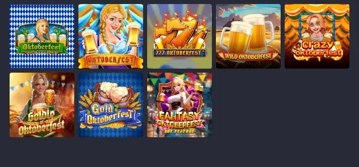 Themed games for the Oktoberfest festival