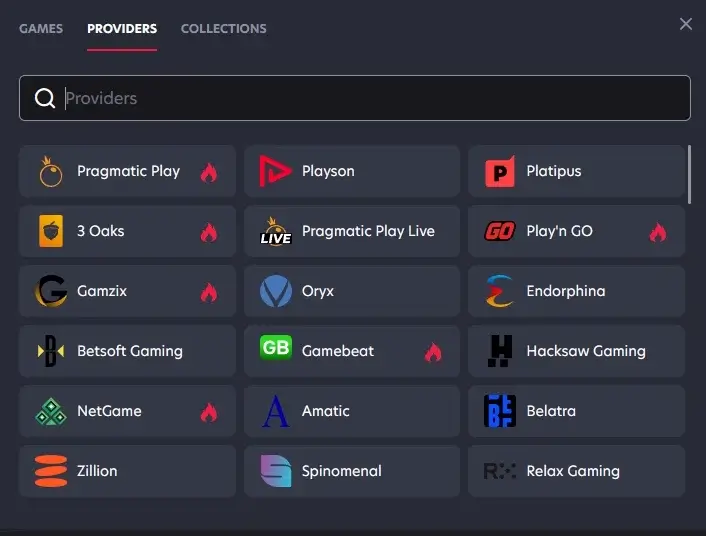 A form for quickly searching for the right provider